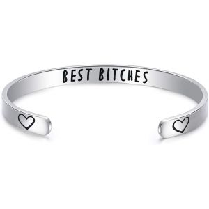 Bracelet D'amiti&eacute; En Acier Inoxydable Pour Meilleure Amie,6 Inch,Acier Inoxydable,Sans Pierre - Neuf