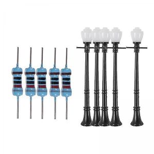 2x5x Lampadaire Lumi&egrave;re 97mm Mod&egrave;le Architectural Led Lighting Posts Railway - Neuf