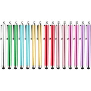 15 Pi&egrave;ces Stylet Tablette, Universels Stylet iPad, Stylet Tactile, Stylo Tablette Tactile, Stylets pour T&eacute;l&eacute;phones Portables, Stylo Tactile pour Tablette, Ordinateur, T&eacute;l&eacute;phone Portable, Multicolores - Neuf