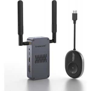 MEVRONISSHOP-Transmetteur R&eacute;cepteur HDMI sans Fil Version 2025, 50m, 5G, Prend en Charge jusqu'&agrave; 8 TX pour 1 RX, 1 Source affich&eacute;e &agrave; la Fois, pour Diffusion Vid&eacute;o/Audio de PC vers TV HD - Neuf