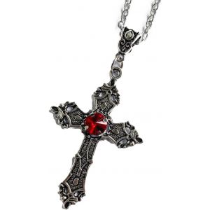 Trahoo-2pcs Pendentif Croix Homme Pendentif Croix Chretienne Pendentif Homme Acier Inoxydable Collier Croix Chretienne Homme Collier Acier Homme Collier Homme Chaine Croix - Neuf