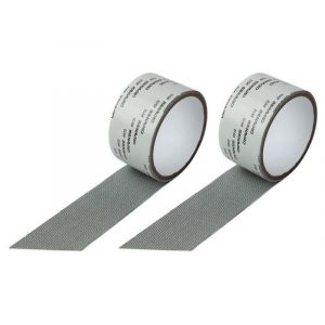2 Rouleaux De Ruban Adhésif Gris De 2 M Pour Réparation Rapide De Moustiquaires - Neuf