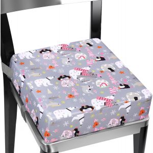 Coussin Rehausseur Chaise Enfant, R&eacute;hausseurs Chaise Avec 2 Sangles, Boucle De S&eacute;curit&eacute;, Facile &Agrave; Prendre En Hauteur, Facile &Agrave; Nettoyer, Amovible,Rehausseur De Chaise Pour Enfant - Neuf