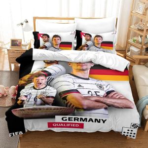 Qatar Housse De Couette De La Coupe Du Monde Germany | Housse De Couette Souvenir De C&iquest;&iquest;L&iquest;&iquest;Bration | &iquest;&iquest;Quipes De Pays Pour La Coupe Du Monde Double&pound;&iquest;Xc - Neuf