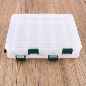 12 Compartiments Étui De Pêche Boîte À Leurres Tackle Deux Faces De Rangement En Plastique Grand - Neuf