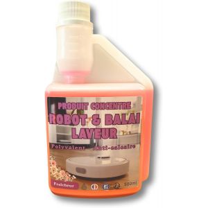 AT 150 Produit Nettoyant Sol pour Robots Laveurs de Sol,Concentré Détergent 500 ml,Convient à Tous Robots avec Réservoir d'Eau. Le choix anti-calcaire,pratique et économique (doseur). (Fraîcheur) - Neuf