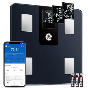 Balance Pese Personne Connectée: Bluetooth Balance Grand Écran Avec 9 Mesures Affichées Pese Personne Masse Graisseuse Et Muscle Imc Pèse-Personne Intellint Avec App 180kg/396lb - Neuf