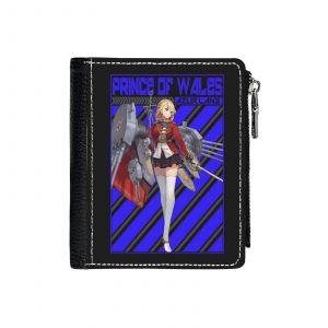 Portefeuille AZUR LANE PRINCE D&x27;PAYS DE GALLES ._2661 Compact en Simili-Cuir PU Porte-Cartes avec Fermeture Éclair Multi-Poches Unisexe Homme Femme Ad - Neuf