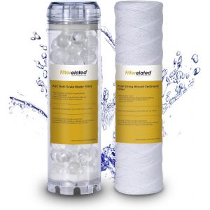 1 filtrante bobinée et 1 anticalcaire pour filtrer,filtre les impuretés de l'eau et protège la tuyauterie et les équipements de la c,Pour bol de taille standard 10""- Durée de la cartouche 12 mois - Neuf