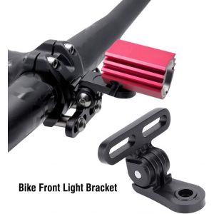 Support De Lumi&egrave;re De V&eacute;lo,Support De Lumi&egrave;re Avant De V&eacute;lo En Alliage D'aluminium Facile &Agrave; Installer Pi&egrave;ces De V&eacute;lo De De Lampe De V&eacute;lo - Neuf