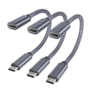 KALANKA-USB C Data Blocking Cable 3 Pack,Type C Data Blocker Adapter,Extension Charger Data Blocking Compatible for iPhone 15 16,iPad 10 Pro Air 4 5 Mini 6,Samsung Galaxy S25 A54,Tab S8 S9 - Neuf