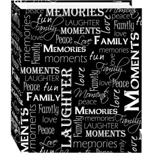 Album Photo Magnétique À 3 Anneaux, Auto-Adhésif, 100 Pages (50 Feuilles), Bleu Marine - Neuf