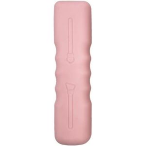 Porte Pinceaux &Eacute;tui &agrave; Pinceau de Maquillage en Silicone Support de Maquillage de Voyage avec Fermeture Magn&eacute;tique Brosses &agrave; Cosm&eacute;tiques Sac de Rangement pour Femmes(rose) - Neuf