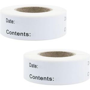 Tianyi-Lot De 300 Étiquettes De Congélation Autocollantes Pour La Date Des Aliments 75 Mm X 25 Mm Étiquettes Alimentaires Étiquettes Autocollantes Pour Étiquetage Autocollants Amovibles Pour Cuisine, - Neuf