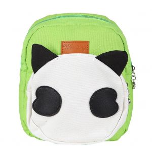 Sac a dos en toile anti-perte pour enfant, motif panda mignon, vert - Neuf