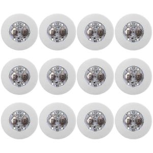 Sous-Verre Led,Pack 12 Sous-Verres Lumineux,Lumières De Bouteille Led,Disques De Sous-Verre Autocollants Led S'allument Pour Flash Light Up Cup - Neuf