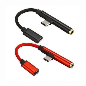 Archer 2 en 1 Type-C vers USB-C 3.5mm Jack Aux Câble Adaptateur Casque Téléphone Convertisseur - Neuf