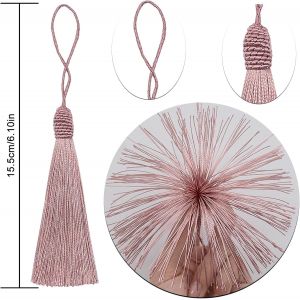 Tianyi-Lot De 30 Mini Pompons Soyeux Faits À La Main Pour Marque-Page En Résine, Fabrication De Bijoux Pour Fille, Clés, Couture, Porte-Clés, Casquette De Remise De Diplôme, Ruban, Garniture De Ridea - Neuf