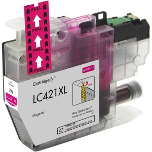 ERYI-Lc421Xl Lc-421Xlval Lot De Cartouches D'Encre Compatibles Avec Brother Lc-421 Lc421Xl Magenta (1 X Magenta) Pour Dcp-J1050Dw Mfc-J1010Dw Dcp-J1140Dw - Neuf