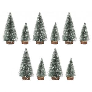 Ensemble de 10 artificielle arbre de No&euml;l d&eacute;corations pour la table - Neuf