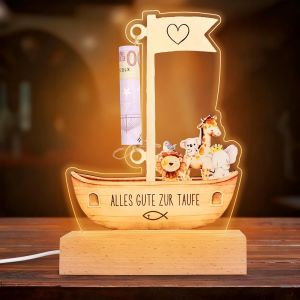 Cadeau De Bapt&ecirc;me, Cadeaux De Bapt&ecirc;me Pour Filles, Cadeaux De Bapt&ecirc;me Pour Gar&ccedil;ons, Argent Offert Pour Un Bapt&ecirc;me, Veilleuse Led, Cadeau De Naissance, Lampe De Chevet Pour Chambre D'enfant/De B&eacute;b&eacute; - Neuf