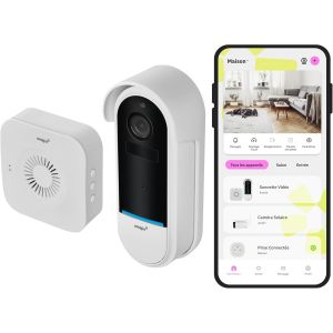By Netatmo Sonnette Vidéo Intelligente Sans Fil 2K, Fonctionne Sur Piles, Carillon Inclus, Détection De Mouvement/Humain, Ip65, Détection De Zone, Audio Bidirectionnel, Ovd-01[MAT790811] - Neuf