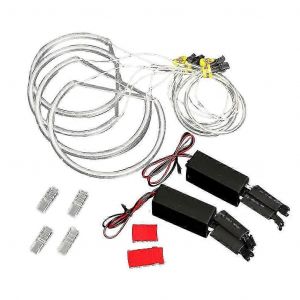 E46 Série 3 4x Blanc CCFL LED Angel Eye Halo Anneaux Accessoires de mise à niveau des phares - Neuf