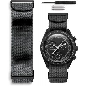 Kal-Bracelet De Montre Nato 20mm Compatible Avec Omega X Swatch Moonswatch - Neuf
