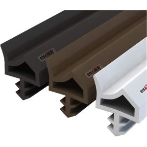 Joint de Porte et de Fenêtre STD06 5 m 12 mm Joint d'Étanchéité en Caoutchouc Noir PVC Aluminium - Neuf