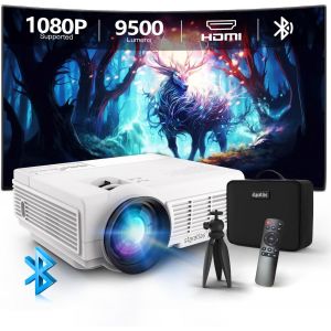 ChenQuanSarl-Mini Vidéoprojecteur 10 000 L Full Hd 1080P Avec Zoom 50%, Vidéoprojecteur Portable Pour Téléphone Portable, Tablette, Ordinateur Portable, Pc, Boîtier Tv, Hdmi, Usb, Av - Neuf