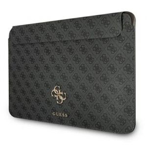 Guess 4G Big Metal Logo Computer Sleeve - Étui pour ordinateur portable 13" (Noir) - Neuf