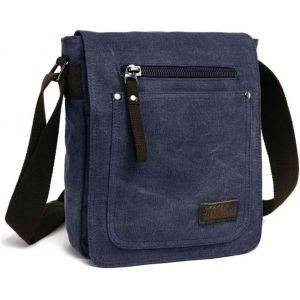 CHENG-Sacoche Homme Bandouliere, Solide, Bon Design Toile Sac BandoulièRe Homme Poches Fermeture éClaire avec BandoulièRe RéGlable pour Usage Quotidien Voyage RandonnéE Multifonctionnel Men's Messeng - Neuf