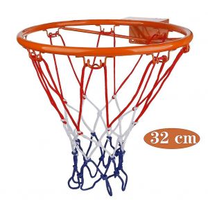 Panier de basket pour enfants d'int&eacute;rieur et d'ext&eacute;rieur - 32cm de diam&egrave;tre renforc&eacute; orange Stand-hy - Neuf