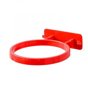 Hjlian Support Mural Pour Ballon De Football, Presentoir En Plastique, Rangement Pour Ballons De Football, Fournitures De Basket-Ball, Rouge - Neuf