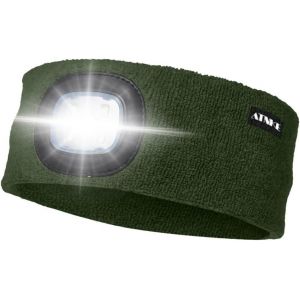 Led Sport Bandeau,Rechargeable Par Usb Ultra-Lumineux 4 Lampe,Elastique Antidérapant Bandeau Cheveux Sueur Absorbant Pour Running Basketball Yoga Cyclisme Fitness - Neuf