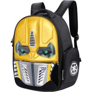 CHECARZHN--NO1-Sac À Dos Pour Le Robot D'Enfants Cartable Maternelle Fille Garçon Sac À Dos 3D Voiture Brillant Cartable Scolaire Primaire École Crèche Sac Voyage Pique-Nique Backpack - Neuf