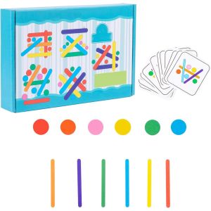 ChenQuanSarl-Montessori Jouet &Agrave; Partir, Jeux Educatifs Pr&eacute;scolaires, Montessori Jouet Bois, Jeux Montessori, Jeu Educatif Motricit&eacute; Fine, Jouet D'&Eacute;veil Enfant,Jeux De Tri Montessori,Jouet En Bois Beb - Neuf