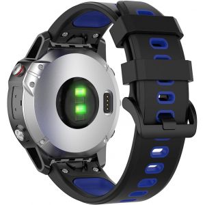 MEVRONISSHOP-Fenix 5 Straps, Quick Fit 22mm Soft Silicone Sport Replacement Band for Garmin Fenix 5/Fenix 5 Plus/Forerunner 935/Fenix 6/Fenix 6 Pro/Fenix 7/Fenix 7 Solar/Fenix 7 Sapphire Solar - Neuf