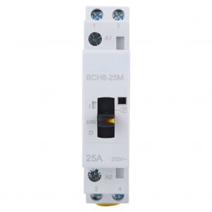 Contacteur CA domestique BCH8-25M avec fonction manuelle 2P25A 24V 1NO 1NC - Neuf