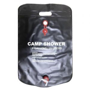 25l Camp Sac De Douche Énergie Solaire Chauffé Portable Pliant Sac De Bain Extérieur Voyage Randonnée Escalade Pvc - Neuf