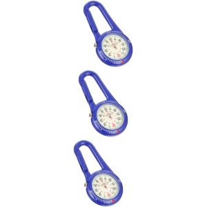 Boucle D'escalade Robuste Montre En Or Montres Gousset Montre De Poche Numérique Hommes Ultra Mousqueton Montre De Randonnée Montre Gousset Acier Inoxydable Blue - Neuf
