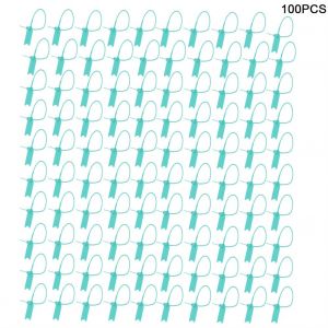 HJLIAN Lot de 100 attaches de cable jetables, antivol, autobloquantes, pour valises, chaussures, sacs, etiquettes (bleu lac) - Neuf