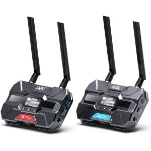 CHECARZHN--NO1-Hdmi Sans Fil Émetteur Et Récepteur Pro, Jusqu'À 6 Rx, Transmission Av Wireless Hdmi 1080P 5,8 G Avec Écran Oled, Boucle, Canal Intelligent Pour La Maison/Magasi hotographie - Neuf