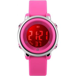 Bnhgc-Montre Enfant Fille Garçon Digital Sport 50m Etanche Multifonction Électronique Montres 7 Couleur Led Rétro Eclairage Plastique Bordure Et Caoutchouc Bande Alarme Pour 6 Ans À 12 Ans Enfants - Neuf