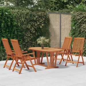 Prolenta Premium - Ensemble &Agrave; Manger De Jardin 5 Pcs Bois D'eucalyptus Massif - Neuf