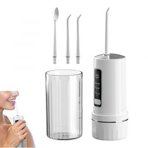 Hydropulseur &Eacute;lectrique Sans Fil Pour Le Nettoyage Des Dents Avec 3 Embouts Et Batterie Rechargeable - Neuf