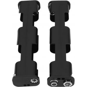 Lot de 2 Supports Piles AA 4 Cellules Dos &agrave; Dos Support Piles AA 108 X 26 X 17 Mm Support Batterie avec Boucle 9 V Compatible avec GTA GTAx GTX GTP GTI D&eacute;tecteur M&eacute;taux - Neuf