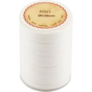 Mevronisshop-0.5mm Rouleaux De Cordon Cir&eacute; Pour Bijoux Et Loisirs Cr&eacute;atifs 80m, Cordon Rond En Polyester Cir&eacute; Avec Bobine, Fil De Cire Robuste Pour Bijoux Collier Bracelet Craft Faisant Fabrication D - Neuf