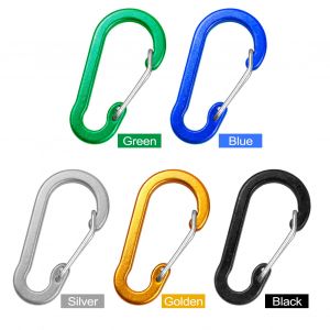 Mousqueton En Alliage D'aluminium, Mini Porte-CléS, Mousqueton, Anneaux En D, Pour Camping, RandonnéE, PêChe, Sac à Dos - Neuf