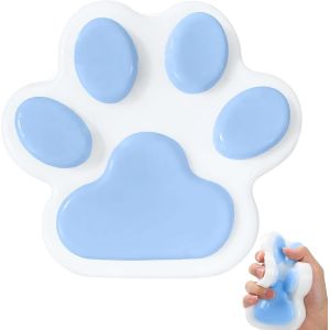 KAL-Squishy Patte De Chat, Patte De Chat Squishy, En Forme De Griffe De Chat Squeezie Jouets Squeezie Chat Le Bleu Jouets Anti-Stress Pour Décompresser Squeezie Cookie Soulager Les Émotions - Neuf